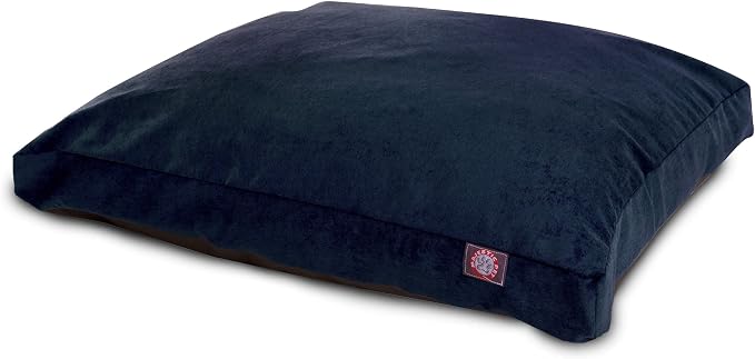 Navy Villa Collection Medium Rectangle Pet Dog Bed - Image 2