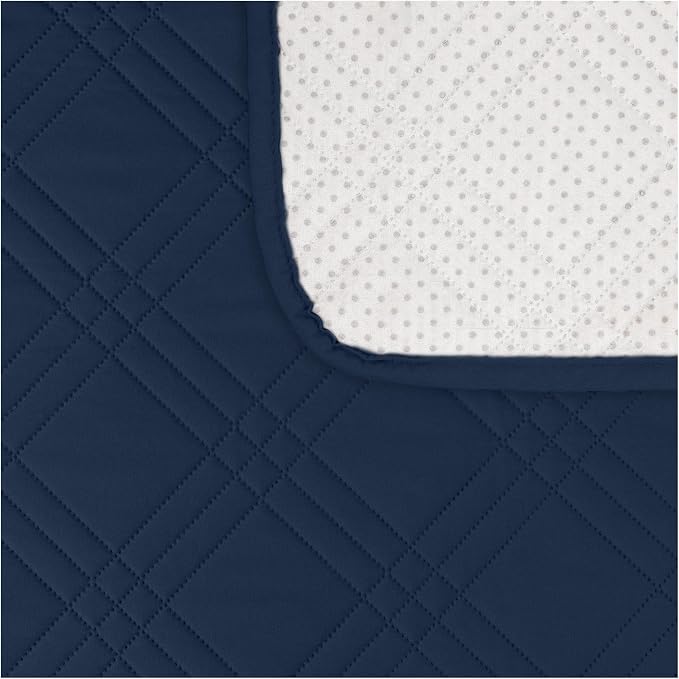 100% Waterproof Couch Cover for Dogs, Anti-Slip Washable Sofa Cover with Elastic Straps & Side Pockets, Durable Furniture Protector for Kids, Pets & Dogs (Armchair 23", Navyblue) - Image 4