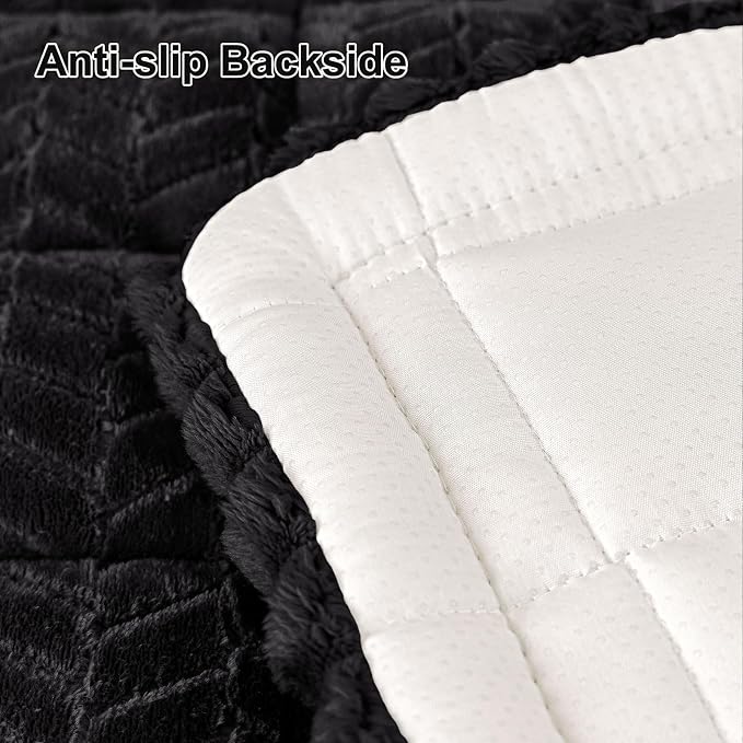 Smiry Couch Cover for Dogs, Non Slip Fuzzy Pet Sofa Covers Washable | Sofa Slipcovers for 3 Cushion Couch, Soft Thick Furniture Protector for Cats Dogs, Against Fur, Dirt, Scratch (35.4"x95") - Image 6