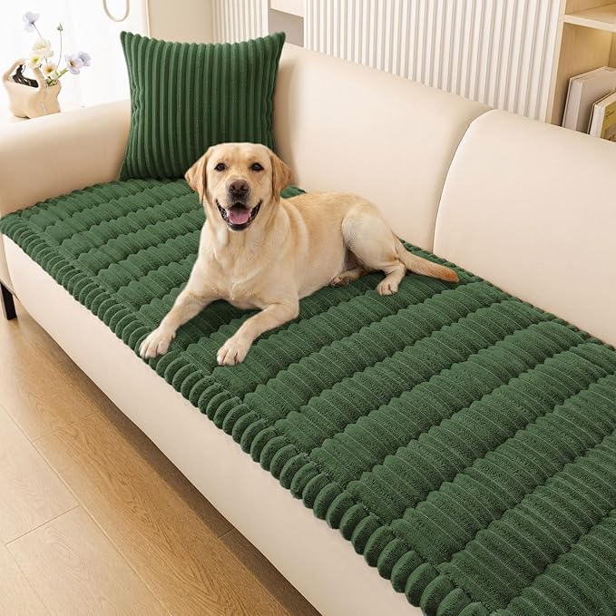 Smiry Couch Cover for Dogs, Non Slip Washable Sofa Protector for Pets | Soft Furniture Cover for Leather & Fabric Couches, Cozy Protect Against Fur, Dirt & Messes, Pet Friendly, 27.6"x70.9" by Smiry