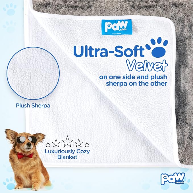 PAW BRANDS PupProtector Waterproof Throw Blanket, Dark Grey, 60x50 | Waterproof, machine washable — protects couches, beds & car seats - Image 2