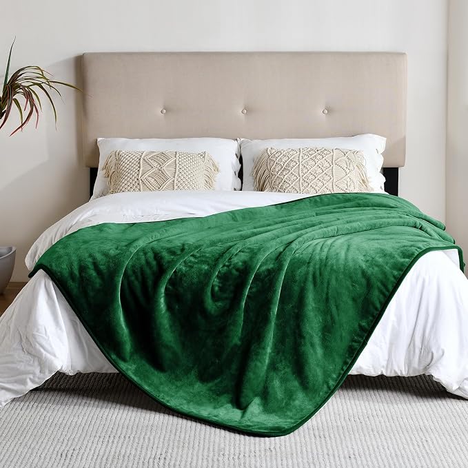 Waterproof Blanket for Bed Couch Sofa, Soft Liquid Pee Proof Pet Blanket for Dog Puppy Cat, Reversible Sherpa Fleece Furniture Protector (Green, 60x80 inches) - Image 3