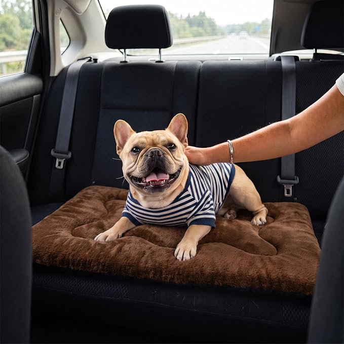 Dog Bed 30" for Metal Crate Pad, Washable Kennel Mat for Medium Dogs & Pets | Soft faux rabbit fur, non-slip,machine wash/dry, plush cushioning, for crates, floors & travel, multiple sizes for all breeds - Image 9