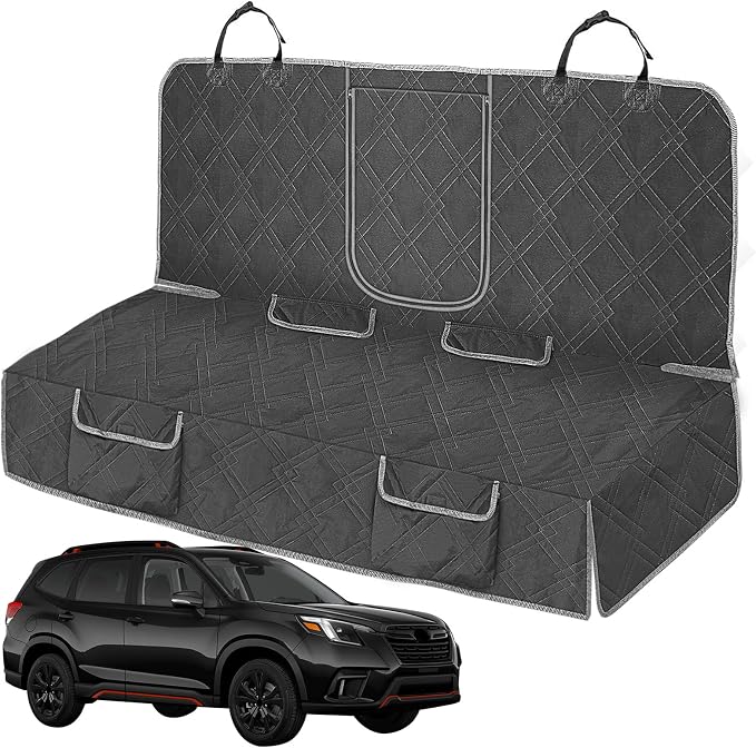 Dog Car Seat Cover for Subaru Forester 2002-2025 | Waterproof Pet Bench Seat Cover for Back Seat, 600D Heavy Duty Scratch Proof Nonslip Truck Seat Covers for Dogs by Kistrba