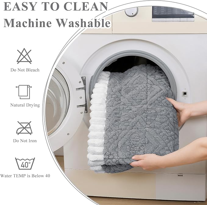 Grey Pet Couch Cover for Dog, 27.6''x82.7'' Sofa Cover Protector | Washable Soft Non Slip Sofa Slipcover for 3 Cushion Couch, Fuzzy Sofa Pad Pet Friendly Dog Bed Mat for Couches - Image 7