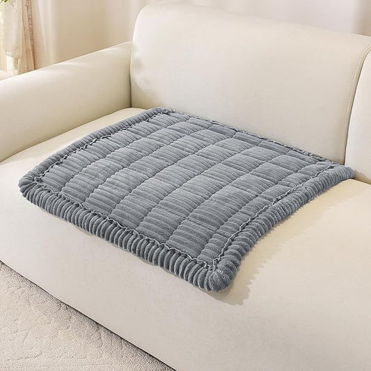 Royhom Couch Cover for Dogs Washable，Non Slip Sofa Protector for Pets | Durable & Easy Care, Soft Furniture Cover for Leather & Fabric Couches Against Claws, Spills & Fur, 27.6x27.6 Inch, Blue-grey by Royhom