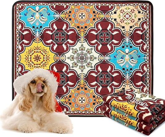 Qeils Washable Pee Pads for Dogs, Reusable Puppy Pads 36"x 41" 2 Pack | Leak-Proof, Super Absorbent Potty Training Pads With Non-Slip Backing For Crates, Floor, Playpen, Whelping & Furniture by Qeils