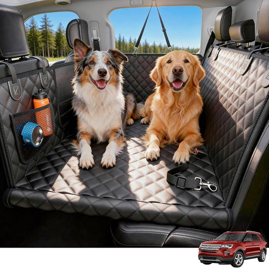 Wigoo Dog Car Seat Cover for Back Seat, 450lbs Hard Bottom Support, Waterproof by wigoo