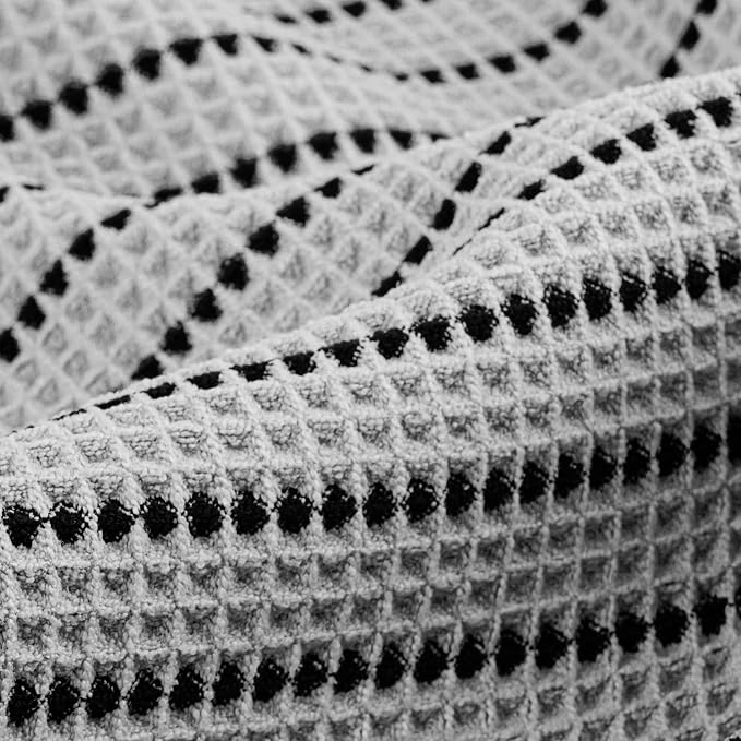 POLYTE 430 GSM Microfiber Oversize Quick Dry Lint Free Bath Towel, 60 x 30 in, 4 Pack (Waffle Weave) - Image 6
