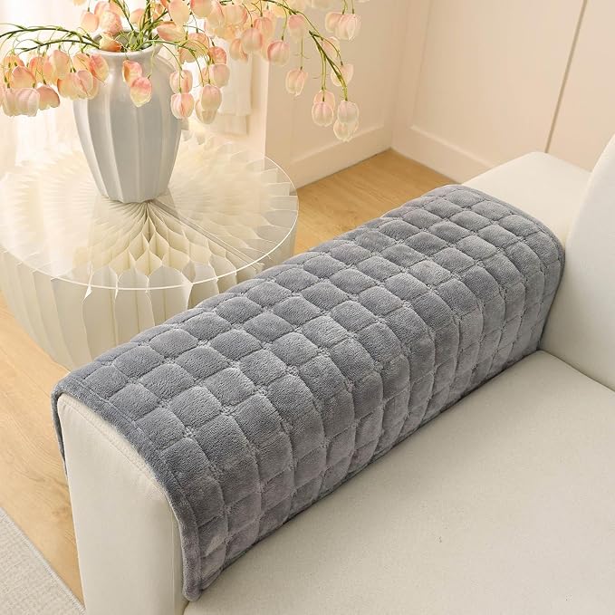 Plush Couch Cover for Dogs Washable, Non Slip Sofa Covers for Pets, Sectional Cushion Protector (36"x36", Dark Grey) by Unknown