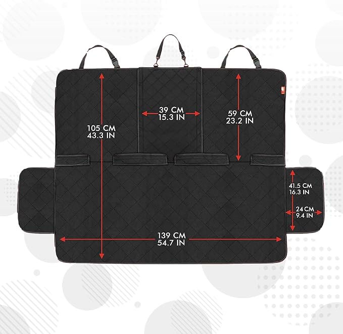 Lusso Gear Dog Car Seat Cover - Waterproof Non-Slip Car Back Seat Protector - Rear Car Seat Cover for Dogs - Universal Fit for Sedans Trucks SUVs - Scratchproof Backseat Car Cover - Machine Washable - Image 9