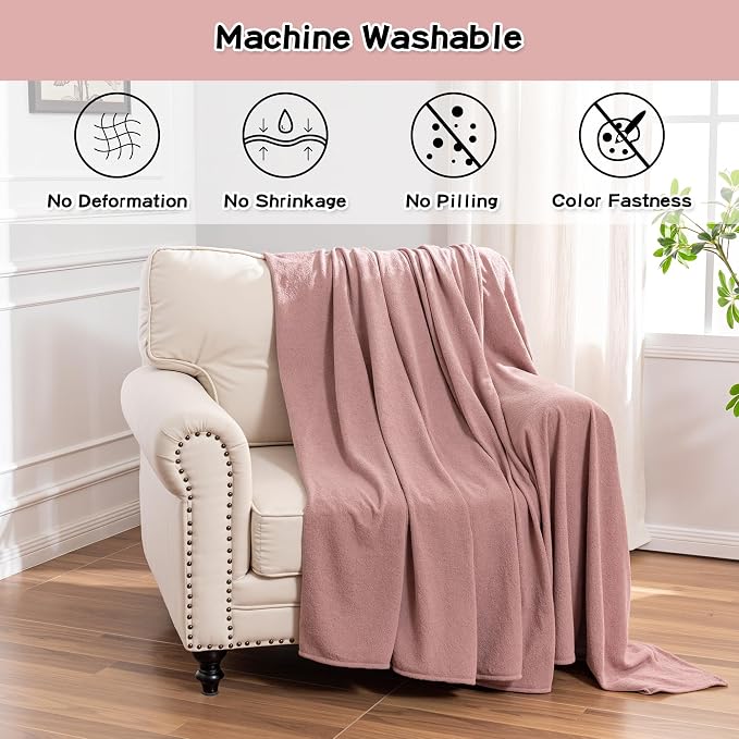 MEETSKY Chair Cover Cat Scratch Proof Recliner Chair Covers, Oversized Armchair Sofa Covers Washable Sofa Slipcover for Single Couch, Soft Small Couch Slipcover for Pets Dogs, 71" x 91", Pink - Image 3