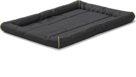 MidWest Homes for Pets Intermediate QuietTime MAXX Ultra-Rugged Dog Bed, Water & Odor Resistant, Bolstered Edge, Non-Slip Bottom, Fits 36-inch Crates, Black by MidWestHomesForPets