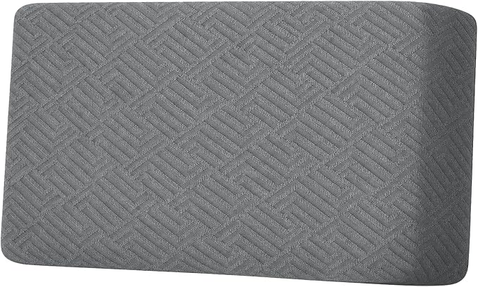 XINEAGE Couch Cushion Covers,Loveseat Sofa Seat Slipcovers for Pets,Non Slip Sofa Seat Cover Washable,Sofa Slipcovers with Elastic Bottom(1 Piece Sofa Cushion Cover,Light Gray) by XINEAGE