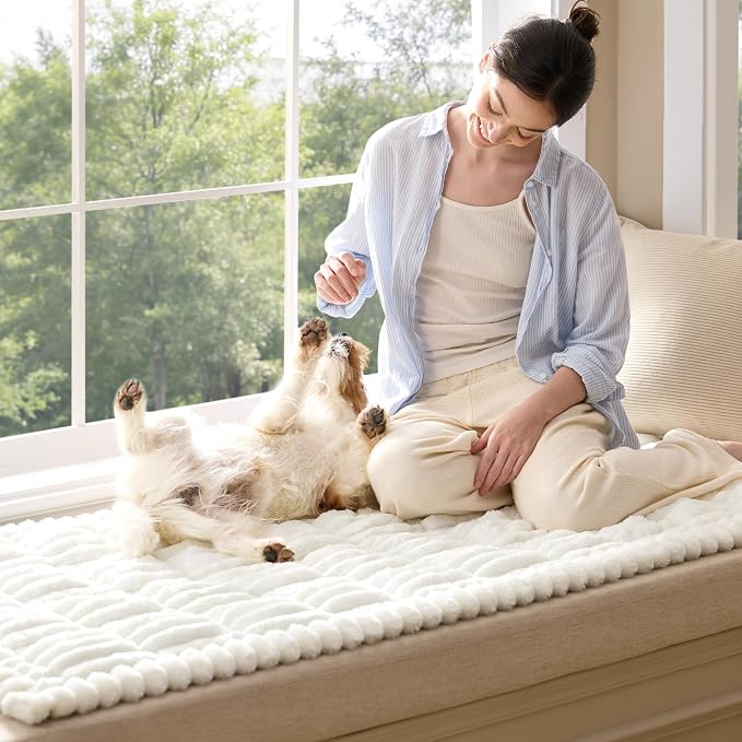 Bedsure Comfyfleece™ Couch Covers for Dogs, Non-Slip Sofa Covers for Pets | 300gsm Thick Quilted Padding, Ultra-Soft Corduroy Flannel, Machine Washable, for Small 3-Seater / Large Loveseat, 70" - Image 9
