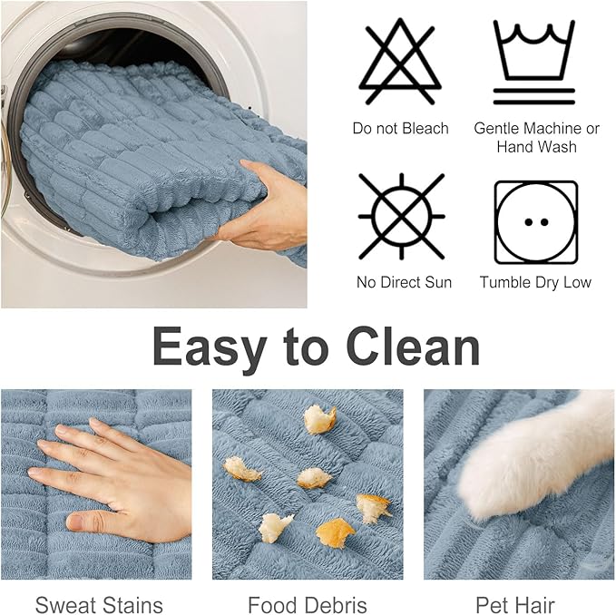 hyha Couch Cover for Dogs, Washable Non Slip Plush Flannel Sofa Protector | Thick Flannel, Silicone Anti-Slip Backing, Pet Hair & Scratch Protection, Fits Sofa & Loveseat (35.4" x 70.9") - Image 7