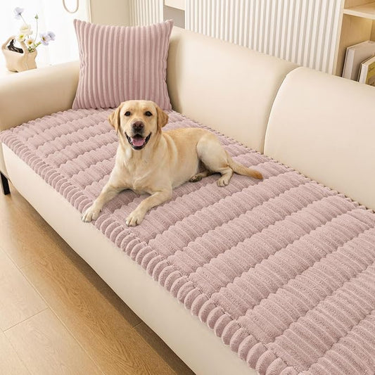 Smiry Couch Cover for Dogs, Non Slip Washable Sofa Protector for Pets | Soft Furniture Cover for Leather & Fabric Couches, Cozy Protect Against Fur, Dirt & Messes, Pet Friendly, 27.6"x88" by Smiry