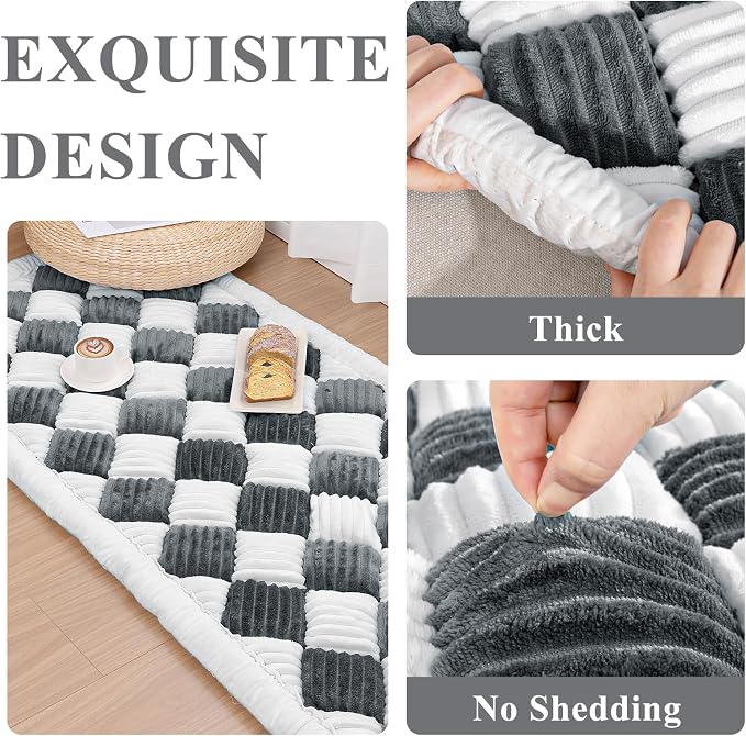 Vaukki Couch Cover for Dogs Washable, Non Slip Dog Sofa Pad Topper, Fuzzy Pet Sofa Cover for 3 Cushion Couch Pet Friendly, Furniture Protector Dog Bed Mat for Large Dogs (27.6''x70.9'', Grey) - Image 2