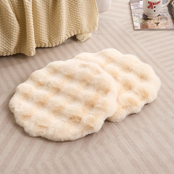 SHENGOCASE Pet Cushion Pad, Faux Fur Dog Cat Kneading Pillow, Crate Bed Insert, 16 Inches, 2-Pack - Image 2