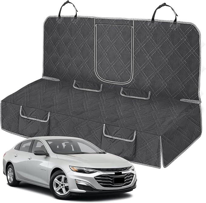 Dog Car Seat Cover for Chevy Malibu 2004-2025 | Waterproof Pet Bench Seat Cover for Back Seat, 600D Heavy Duty Scratch Proof Nonslip Truck Seat Covers for Dogs by Kistrba