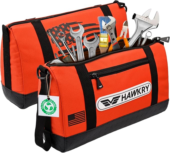 HAWKRY Oxford Waterproof Tool Bag – Small Tool Bag and Tool Pouch, Fishing Bag, Travel Pouch, Compact, Durable Small Travel Bag, Multipurpose Tool Bags for Men for Work, Fishing and Travel - Image 9