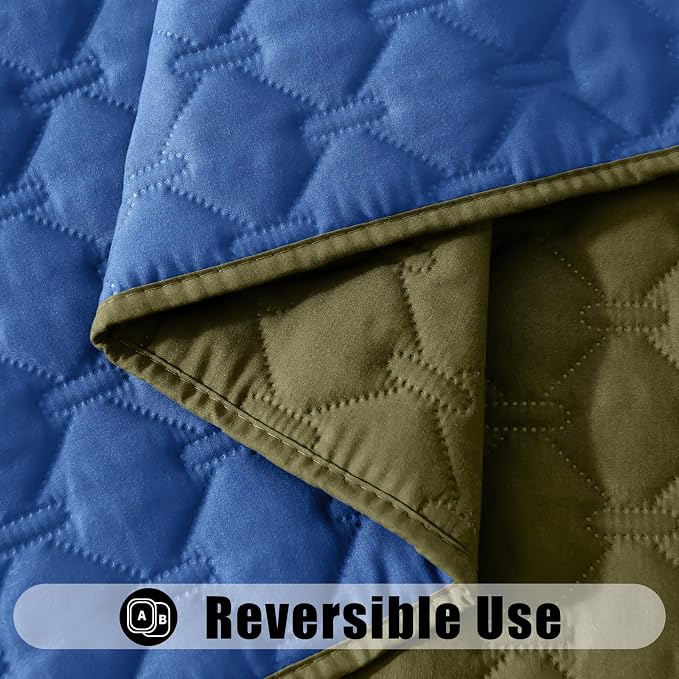 Smiry Waterproof Dog Bed Cover Blanket, Reversible Pet Blanket | Soft Reversible, Washable Leakproof Cats Dogs Couch Cover for Sofa, Couch, Furniture (52x82 Inch) - Image 3