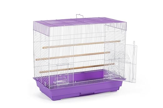Prevue Pet Products SP1804-3 Flight Cage, Lilac/White,26" L x 14" W x 22 1/4" H - Image 5