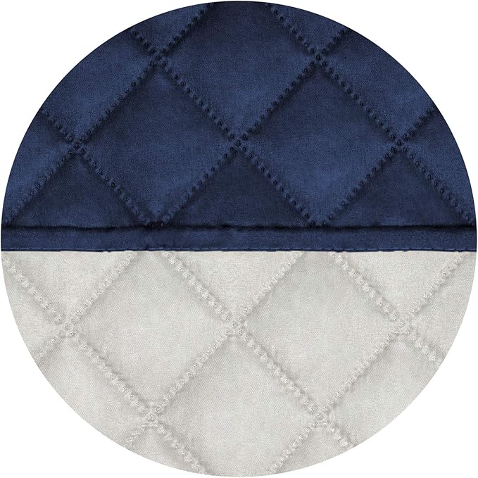 PureFit Reversible Recliner Chair Covers Couch Covers for Dogs, 28 in | Navy/Ivory, Water Resistant Couch Protector, Washable Pet Couch Cover with Non Slip and Elastic Straps For Kids - Image 5