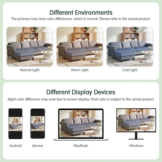 CHUN YI Velvet Couch Cushion Covers, 4 PC Water Resistant Sectional Couch Covers for L Shape Sofa, Individual Seat Cushion Protector for Pets (3 Seater + 1 Chaise, Grey) - Image 8
