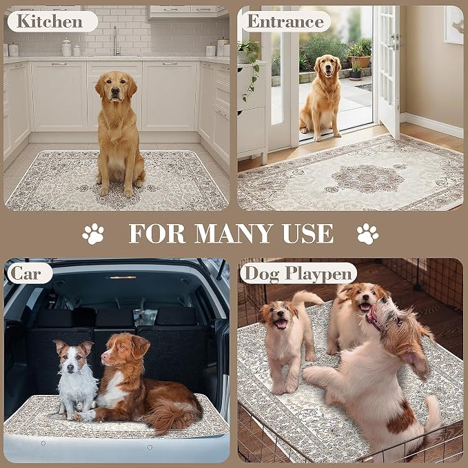 Dogcator Washable Pee Pads for Dogs, 2 Pack Reusable Puppy Training Pads. 36''x48'' Super Absorbent Dog Rugs, Non-Slip and Leakproof Pee Mat for Dogs, Whelping Pads for Crates and Floors - Image 5