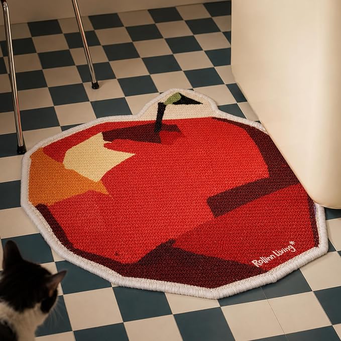 Wall Mounted Sisal Cat Scratcher Mat, Cat Scratch Pad, Natural Sisal Scratcher for Couch, Space Saving Cat Scratching Mat for Indoor Cats (Apple, X-Large) by RollinnLiving