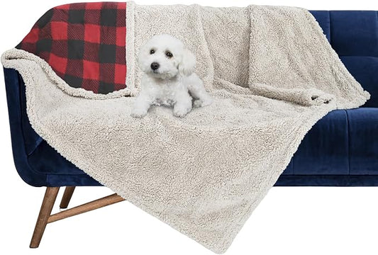 Kritter Planet Waterproof Reversible Pet Blanket for Small Dogs | 30 x 50 Inch, Washable Pet Protector for Sofa, Couch, Crates and Car Seats, Guards Against Fur, Dirt and Everyday Spills by KritterPlanet