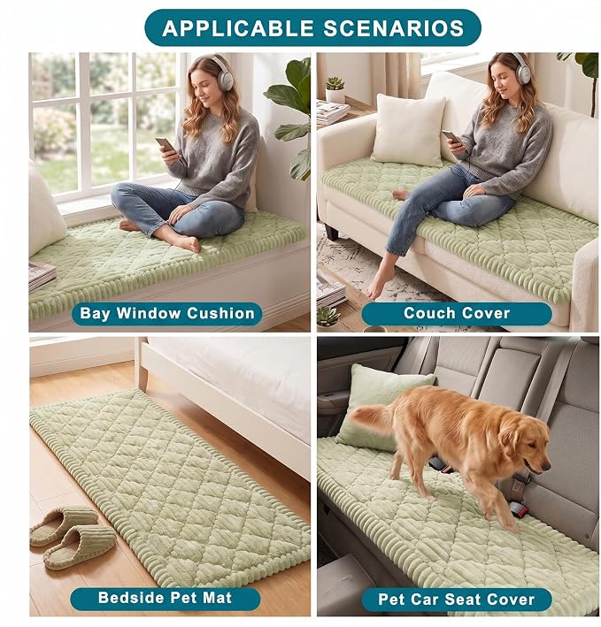 NILUOH Couch Cover for Dogs Washable, Non Slip Furniture Protector for Pet | Suitable for Leather & Fabric Couch, Prevents Pet Hair, Scratches & Stains, Pet Friendly, 27.6"x70.9" - Image 5