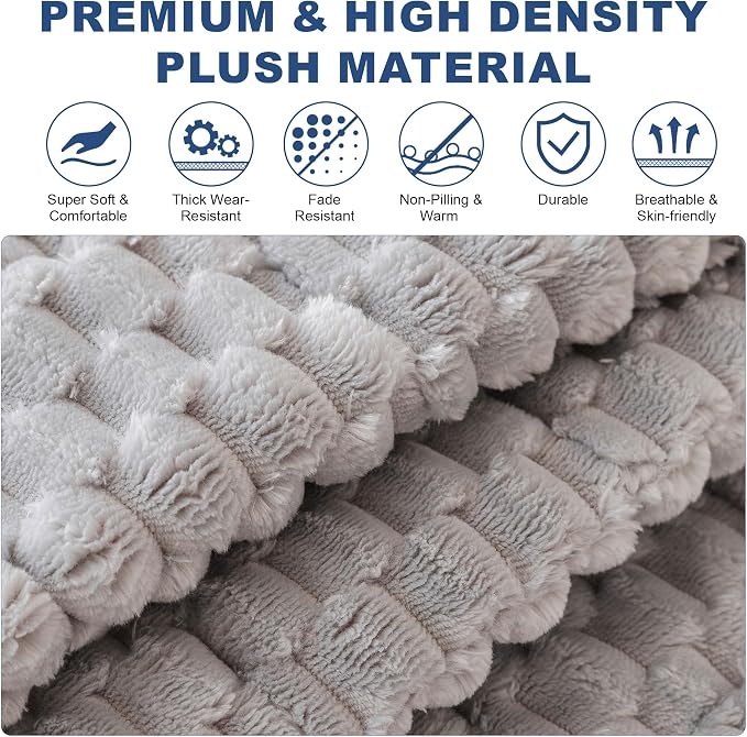 OTOB Couch Protector for Dogs Washable, Non Slip Pet Dog Sofa Couch Cover | Light Gray, 27.6" x 70.9", Fuzzy Soft Plush, Pet Friendly, All Seasons, Breathable, Modern, Thick Wear-Resistant - Image 3