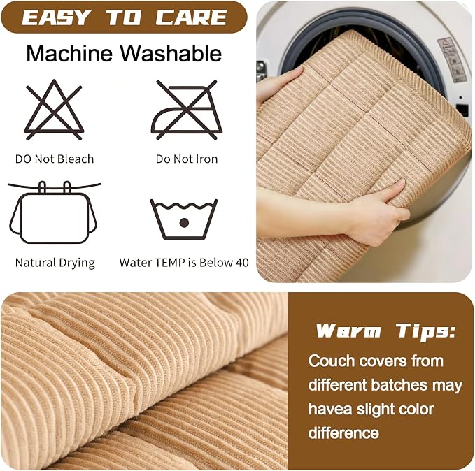 HAOYONG Couch Covers for Dogs Washable, Non Slip Fuzzy Durable Couch Covers for Loveseat Sofa Pet Friendly Furniture Protector Covers Dog Mat for Couches (Beige, 27.6"×59.1") - Image 6