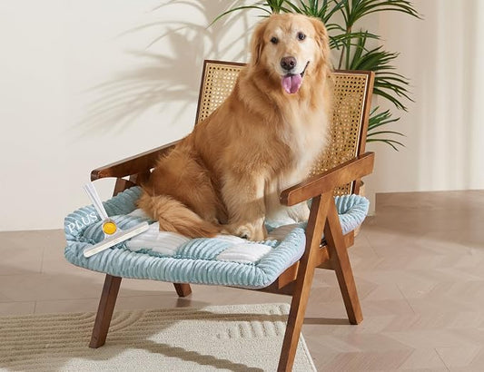 Couch Cushion Cover for dogs Sofa Cover Washable Pet Love Seat Couch Covers for Sofa Slipcovers Couch Protector Blanket for Dogs Sofa Cushion Covers for Pets Washable Pad Blue 70x70cm/27.6x27.6in by ODreamyDogs
