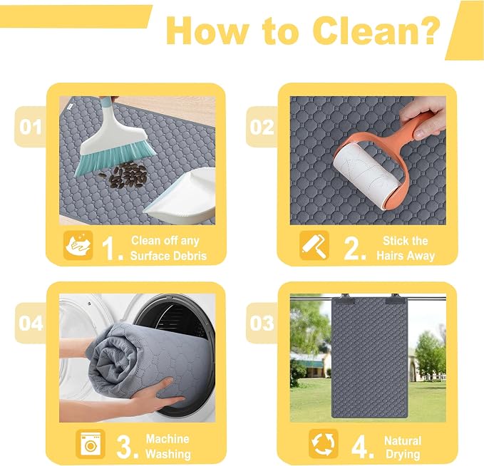 Guinea Pig Bedding, 49x24in 2 Pack Washable Guinea Pig Cage Liners, Waterproof Reusable & Anti Slip, Super Absorbent Guinea Pig Pee Pad for Midwest Cage, Small Animal, Rabbit, Bunny, Beige - Image 6