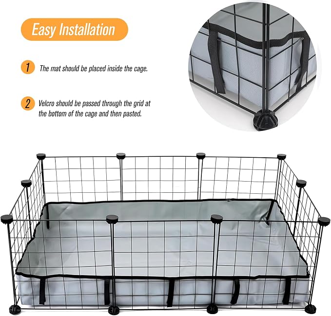 DZWLKJ Guinea Pig Cage Liner, Waterproof and Washable Base, 28"X42" - Image 4