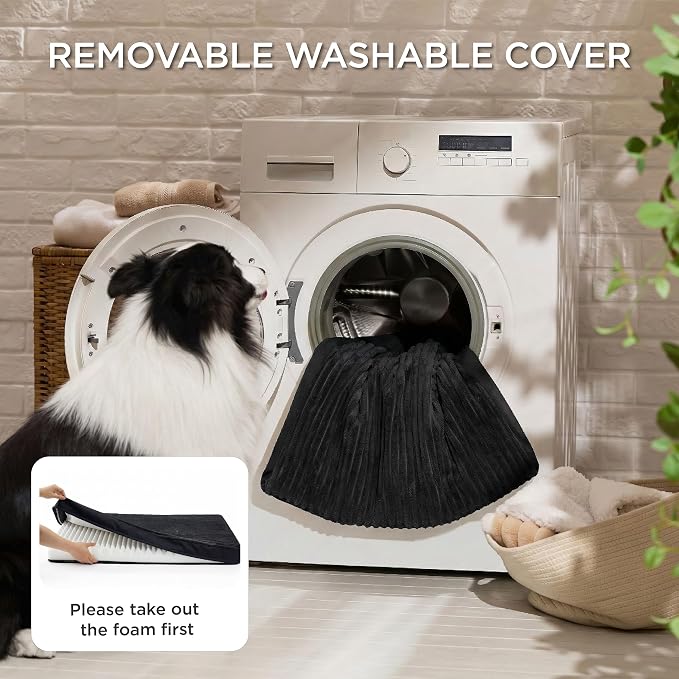 Bedsure ComfyFleece Small Dog Bed with Washable Cover, 23x17 Cat Puppy Bed | Orthopedic Egg Crate Foam Pet Mat,Removable Cover, Nonslip Bottom,Not Waterproof,Not Chewproof,For Small Breeds up to 15lbs - Image 5
