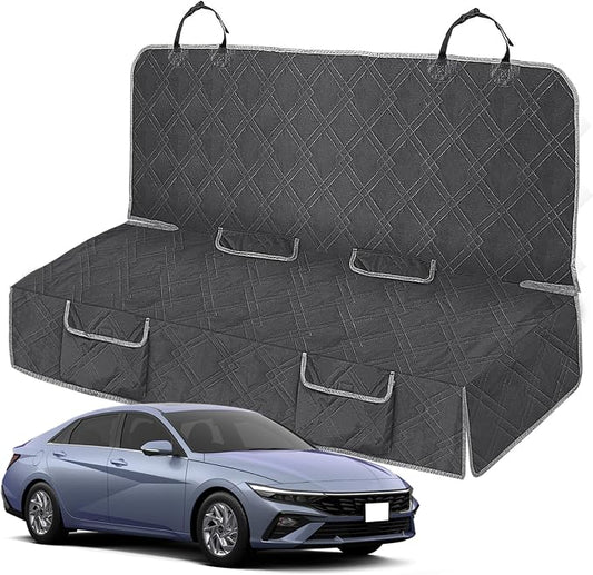 Dog Car Seat Cover for Hyundai Elantra 2015-2025 | Waterproof Pet Bench Seat Cover for Back Seat, 600D Heavy Duty Scratch Proof Nonslip Truck Seat Covers for Dogs by Kistrba
