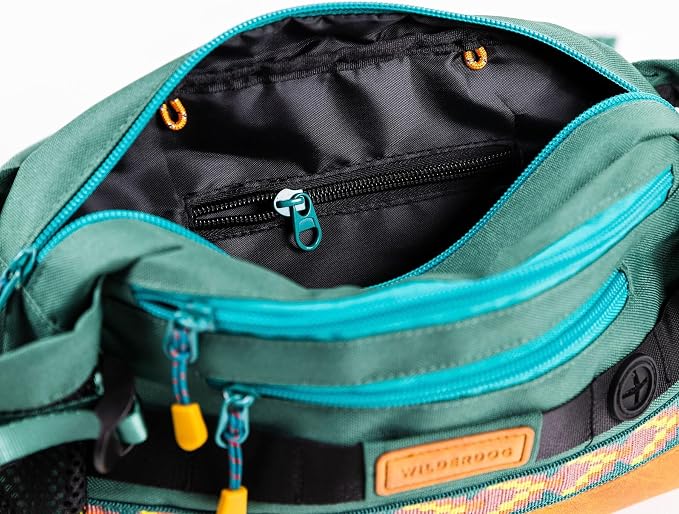 Wilderdog Mega Hip Pack with 3-Liter Capacity, Two Mesh Water Bottle Pockets, Interior Key Loops, Adjustable Straps, and Poop Bag Dispenser (Huckleberry) - Image 3