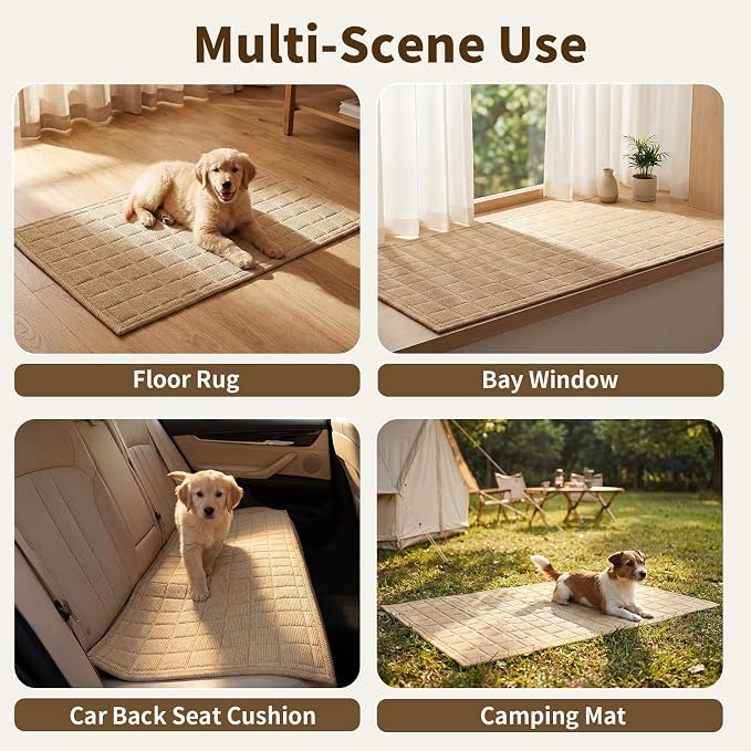 Velvet Couch Covers for Sectional Sofa Washable, Non-Slip L Shaped Sectional Couch Cover, Soft Pet Couch Covers for Sofas, Furniture Slipcovers for Single Sofa(1PC,35"x35",Light Brown) - Image 6
