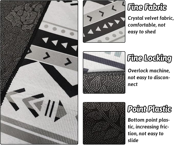 BNOSDM Extra Large Cage Liners for Rabbits 91" X 63" Washable Rabbit Pad Large Bunny Mat Anti Slip Rug for Bunnies Pet Carpet for Chinchillas Cats Guinea Pigs Dogs - Image 3