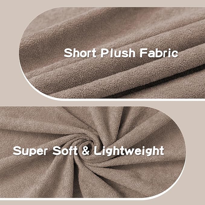 MEETSKY Small Couch Cover Oversized Armchair Sofa Covers Washable for Dogs Single Recliner Sofa Slipcover, Cat Scratch Proof Soft Sofa Throw Protector for Pets, 71" x 91", Khaki - Image 5