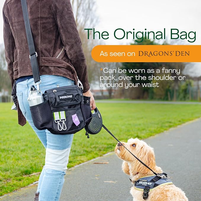 | The Original Dog Walking Bag | As Seen On Dragons’ Den | Lightweight & Practical Design | Carry Dog Toys, Dog Treats, Poop Bags & More With Ease | Extendable Shoulder Strap & Waistband - Image 2