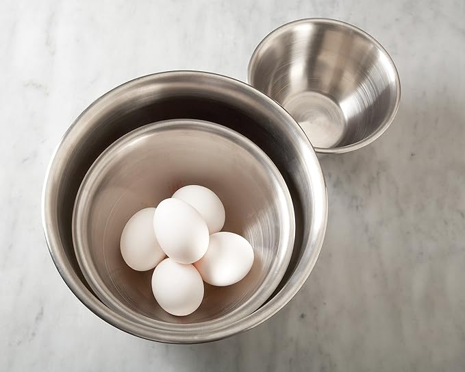 Fox Run Brands 2.75-Quart Stainless Steel Mixing Bowl, 9 x 9 x 4 inches, Metallic (Pack of 4) - Image 5