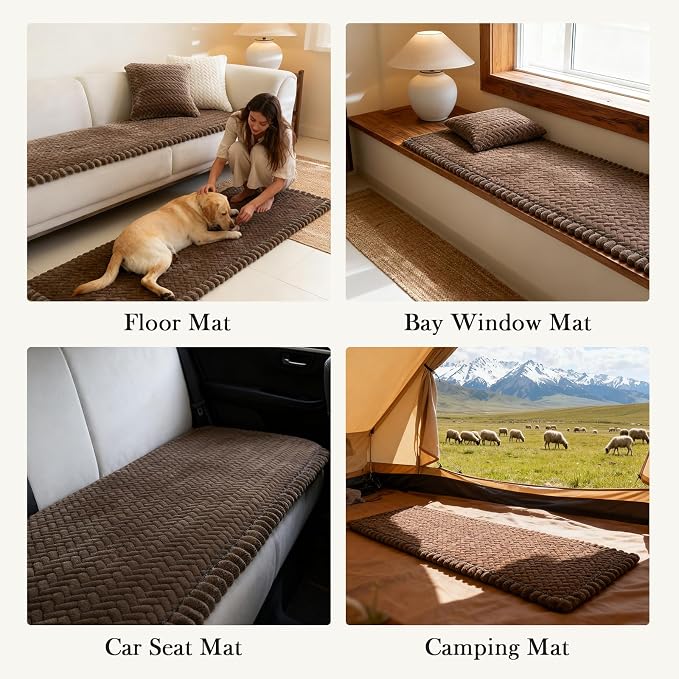 Couch Covers for Dogs, Dog Sofa Covers Washable, Dark Brown Non Slip Pet Couch Protector Blanket for 3 Cushion and Sectional Sofas - Image 5