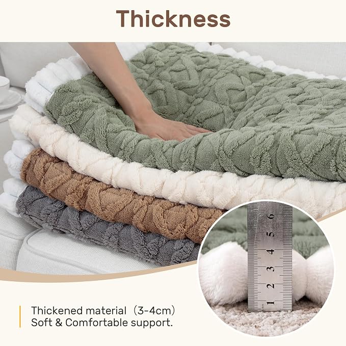Couch Cover for Dogs, Washable Non Slip Sofa Covers for 3 Cushion Couch Pet Friendly Fuzzy Sofa Protector&Bed Mat for Pets (27.6"x70.9" Green) - Image 5
