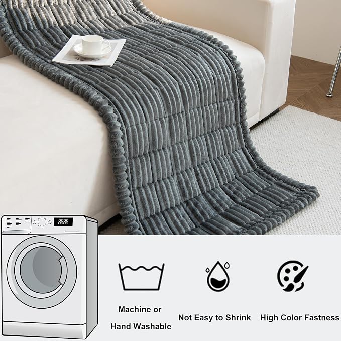 Mivnue Pet Couch Cover, Couch Covers for Dogs, Washable Dog Sofa Covers Couch Protector, Fuzzy Non Slip Couch Slipcover Pet Friendly (Dark Grey, 27.6" x 82.7") - Image 4