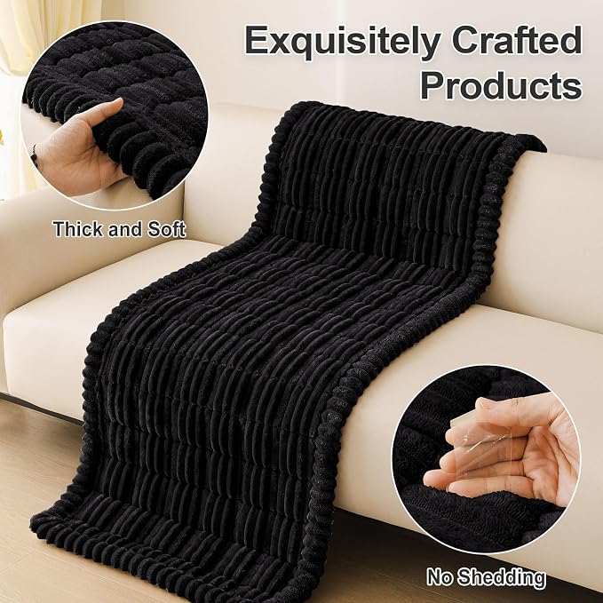 hyha Couch Cover for Dogs, Washable Non Slip Plush Flannel Sofa Protector | Thick Flannel, Silicone Anti-Slip Backing, Pet Hair & Scratch Protection, Fits Sofa & Loveseat (27.6" x 59") - Image 8